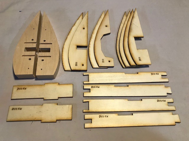 Fokker DVIII Landing Gear Parts